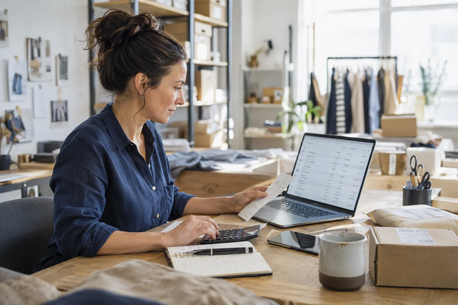 GLOBAL Geschäftskonto Onlinehändlerin gleicht Bestellungen und Zahlungseingänge ab