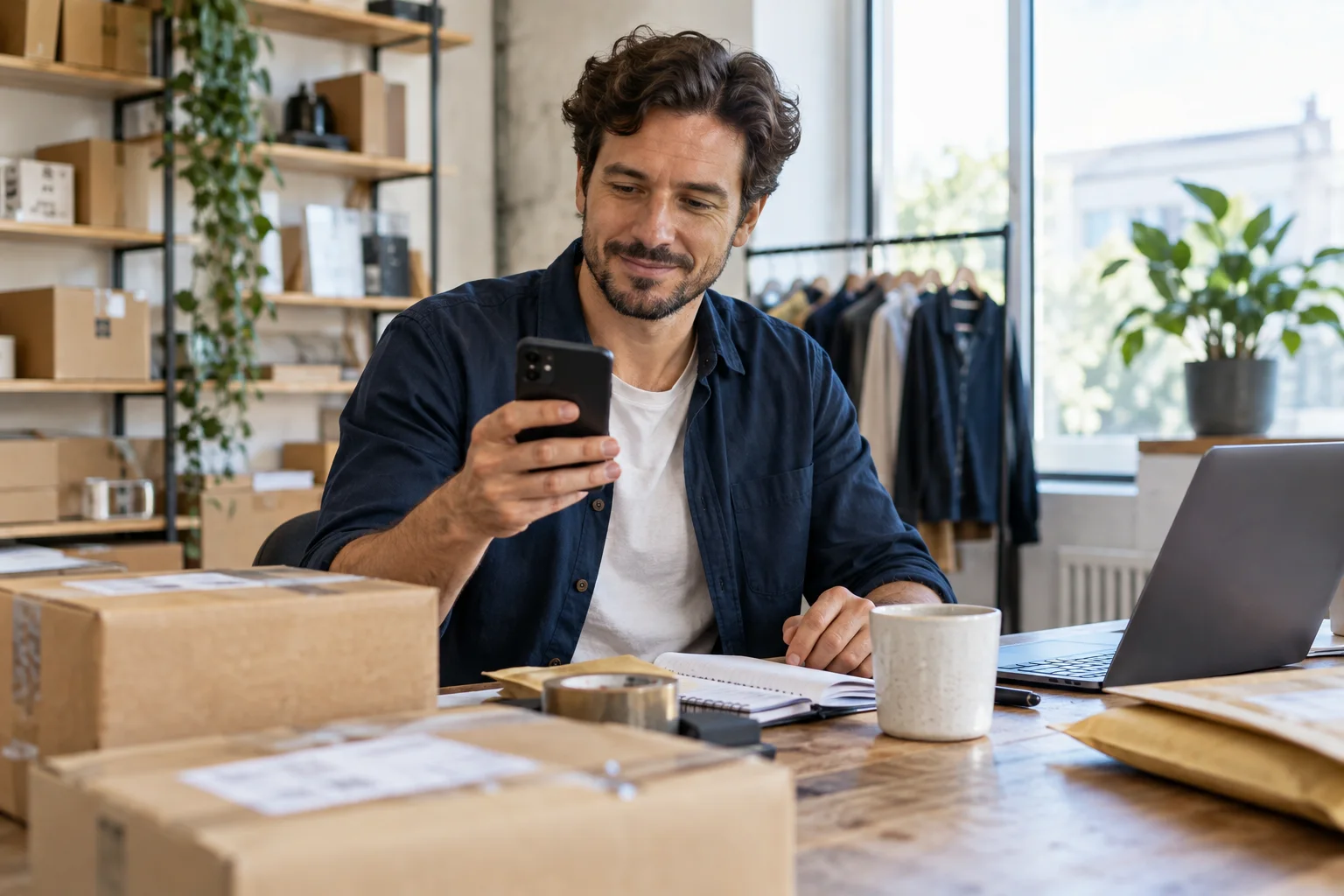 Wann braucht man ein PayPal Geschäftskonto? Wechsel rechtzeitig planen Onlineverkäufer prüft die Zahlungsannahme für seinen Betrieb